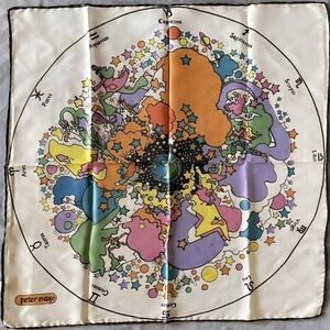 Peter Max Zodiac Silk Scarf - Multicolor